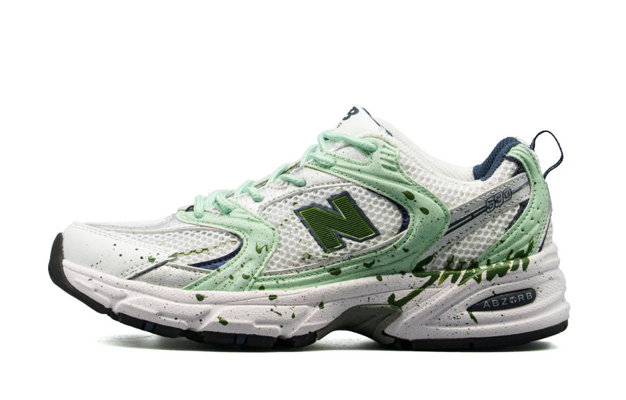 New Balance New Balance NB 530 Abrasion Resistant Low top Running Shoes Unisex White Green