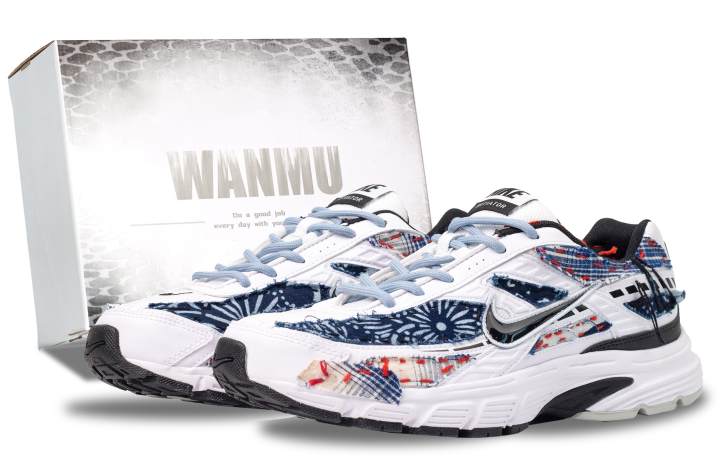 Nike Nike Initiator Abrasion Resistant Support Low top Running Shoes Men's White Blue