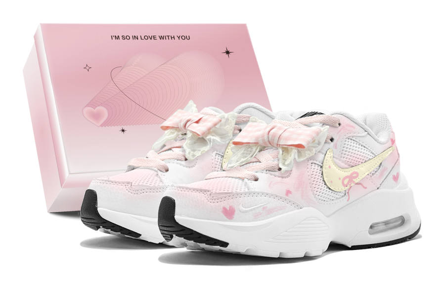 Nike Nike Air Max Fusion Abrasion Resistant Abrasion Resistant Low top Running Shoes Women's Pink White