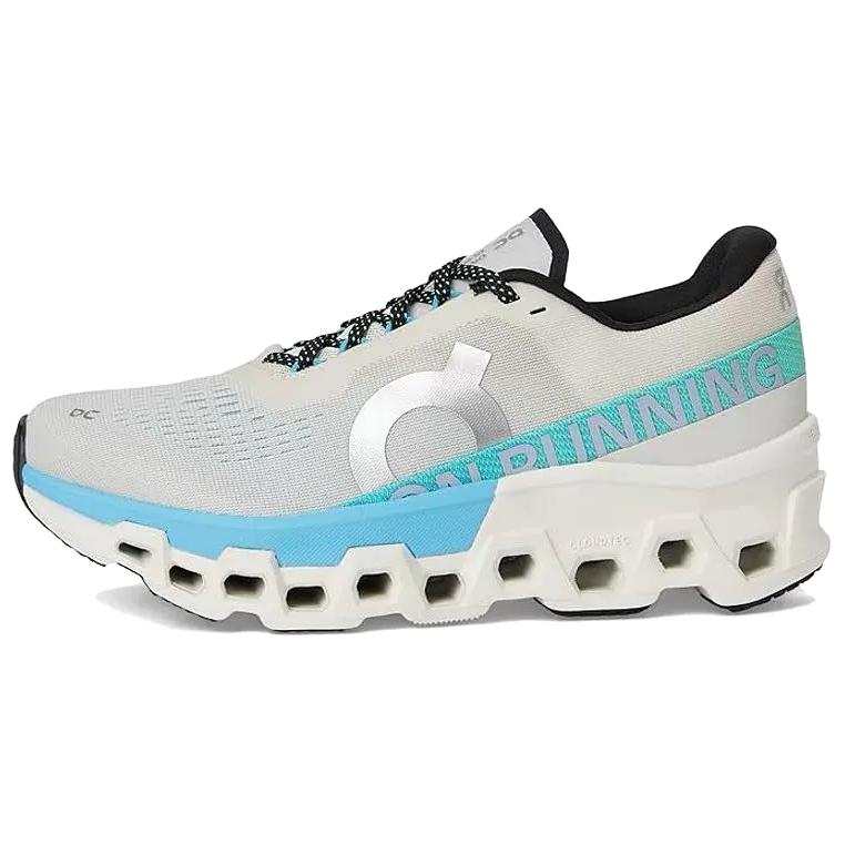 On Cloudmonster 2 Mesh, Textile Low top Cloud Tec Training Long Distance Running Sprint Running Shoes Women's White