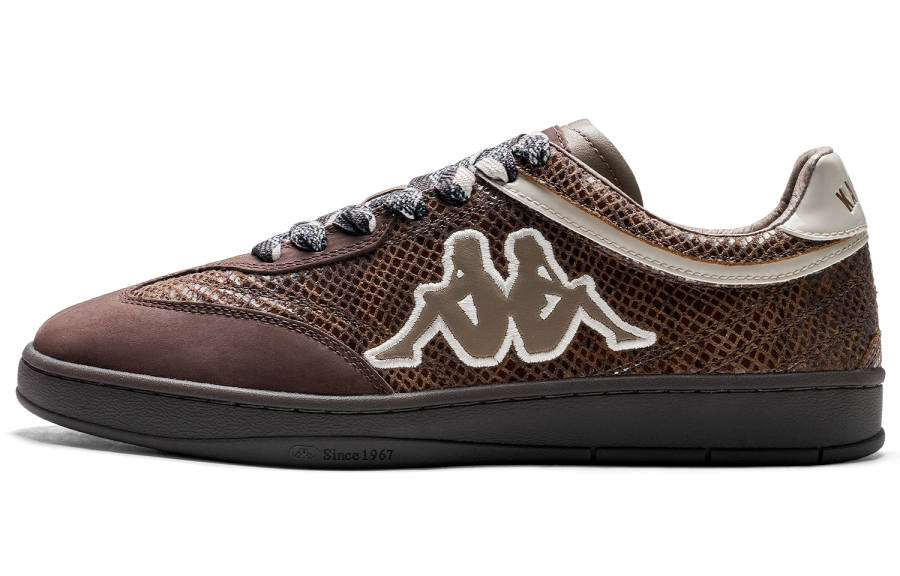 Kappa Tifo Slip Resistant Abrasion Resistant Low top Skateboard Shoes Unisex Tan