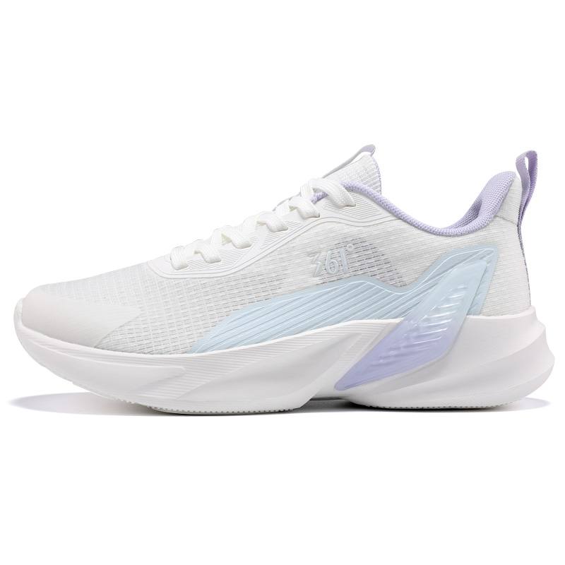 361° Slip Resistant Abrasion Resistant Low top Casual Running Shoes Women's White Purple