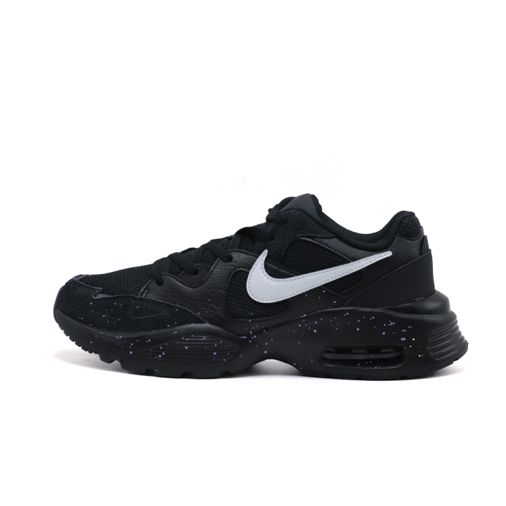 Nike Nike Air Max Fusion Abrasion Resistant Low top Running Shoes Men's Black White