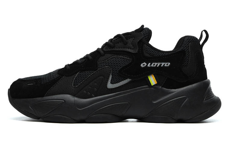 LOTTO Slip Resistant Abrasion Resistant Low top Running Shoes Women's Black