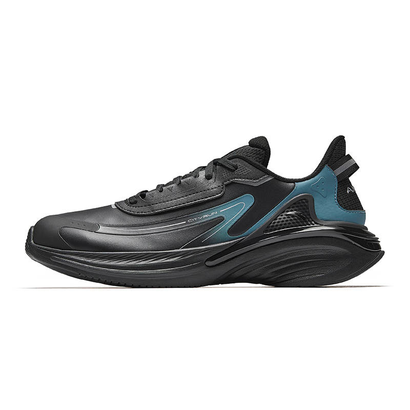 ANTA SUPERSTORE CHAOJIANTA Cushioning Slip Resistant Low top Casual Running Shoes Men's Black Blue