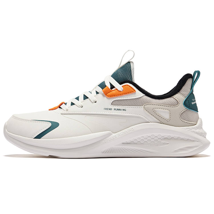 Erke Cushioning Waterproof Thermal Rebound Low top Running Shoes Men's Microcrystal White Pine Green
