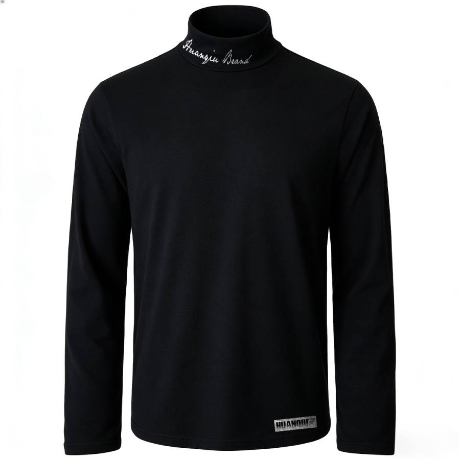 HUANQIU Sweatshirts Unisex Half Turtleneck Moderate Regular