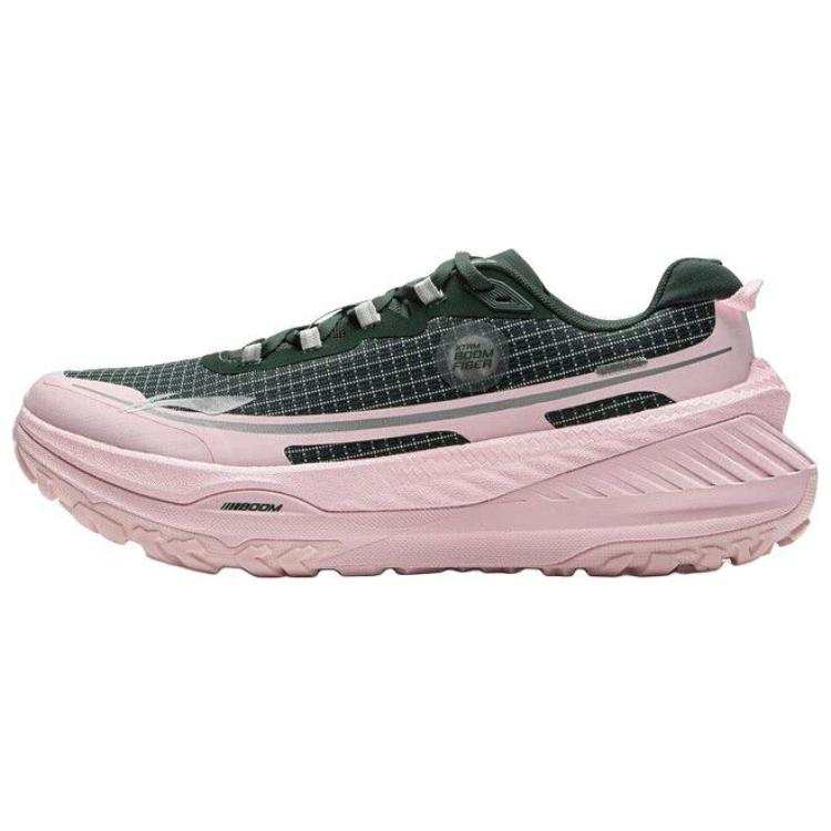 Li-Ning Li Ning De Lu V2 Low top Running Shoes Men's Pink Green