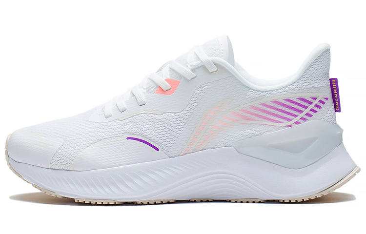 Li-Ning Li Ning YueYing 1.0 Yueying Super Light Breathable Low top Running Shoes Women's White Purple