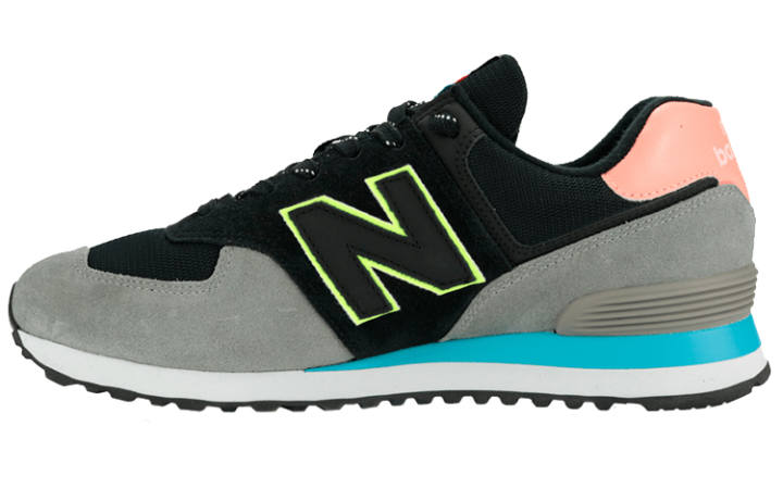New Balance New Balance NB 574 Classic Low top Running Shoes Men's Black Gray Pink