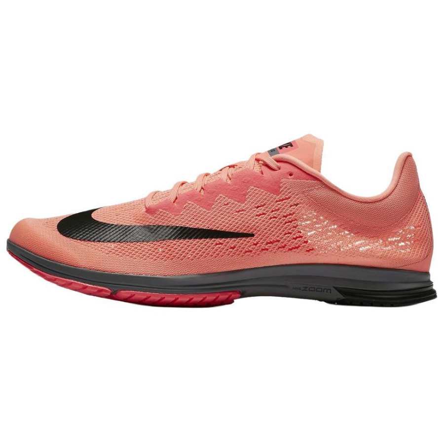 Nike Nike Zoom Streak LT 4 Slip Resistant Abrasion Resistant Low top Running Shoes Unisex Pink Black