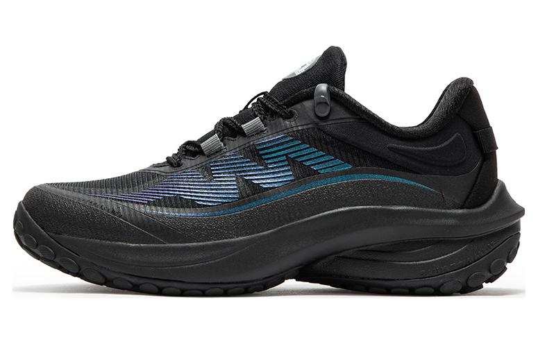 361° Cushioning Slip Resistant Abrasion Resistant Low top Running Shoes Women's Black Blue