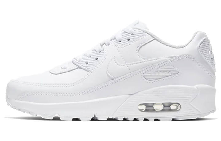Nike Nike Air Max 90 Leather Low top Kids' Running Shoes White Unisex