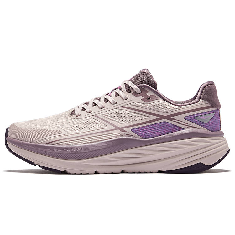 Erke Cushioning Slip Resistant Breathable Low top Casual Running Shoes Women's Yam Gray Dusty Purple