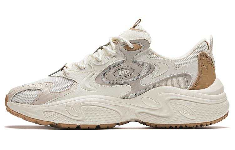 Anta Slip Resistant Height Increasing Low top Chunky Sneakers Women's White Gray