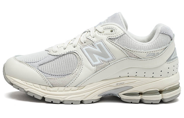 New Balance New Balance NB 2002R Textile, Leather Slip Resistant Low top Casual City Commuting Running Shoes Unisex Ecru