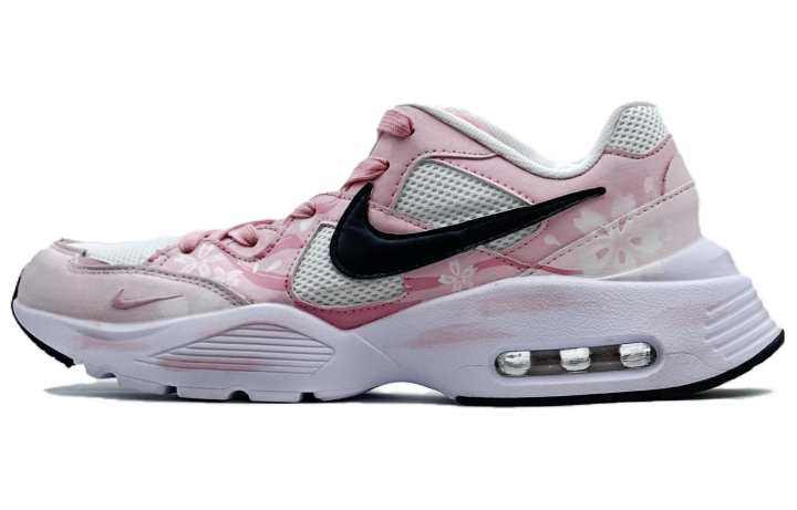 Nike Nike Air Max Fusion Slip Resistant, Abrasion Resistant, Breathable Low top Running Shoes Men's Black White Pink