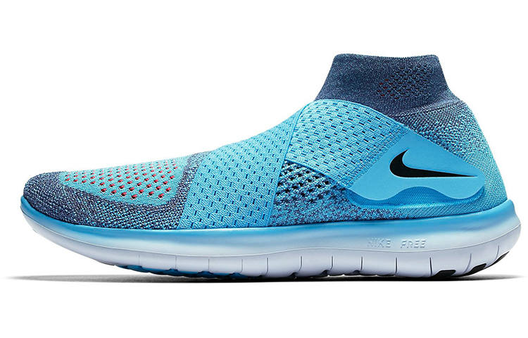 Nike Nike Free RN Slip Resistant Abrasion Resistant Mid top Running Shoes Women's Blue