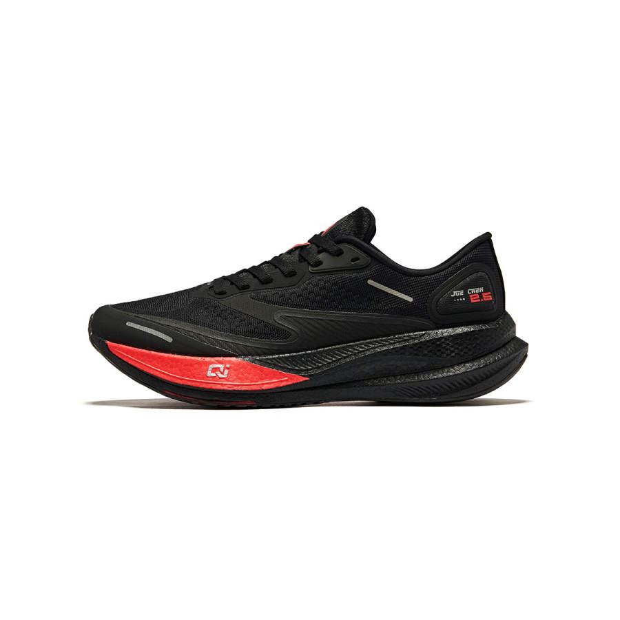 Erke Dust Free 2.0 Cushioning Abrasion Resistant Lightweight Low top Running Shoes Men's Black Red