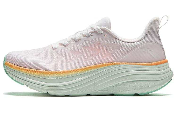 Anta Comfortable Cushioning Lightweight Low top Casual Running Shoes Women's Pink Green