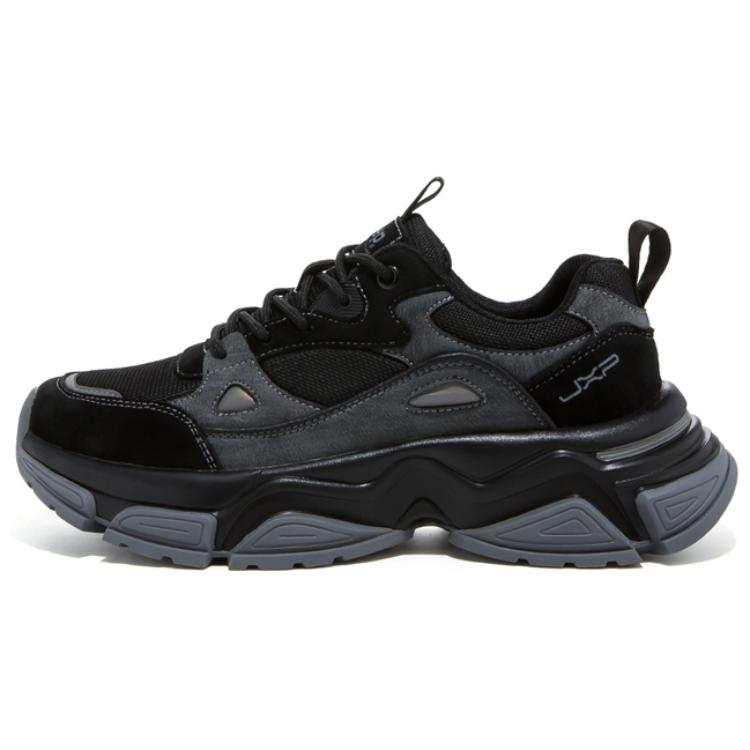 Jeep Cushioning, Wear Resistant Chunky Sneakers Men's Black