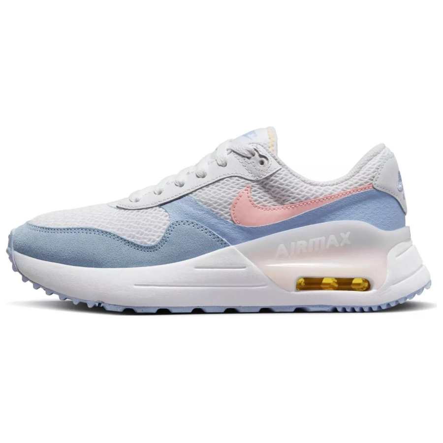 Nike Nike Air Max System Low top Casual Running Shoes Women's White Blue Pink