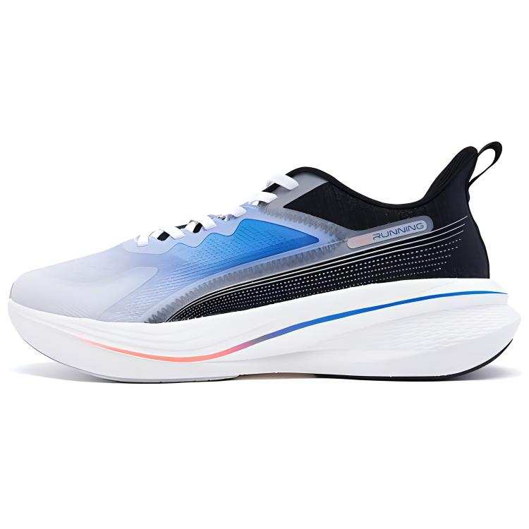 QIAODAN Abrasion Resistant Slip Resistant Low top Casual Running Shoes Men's White Blue Black