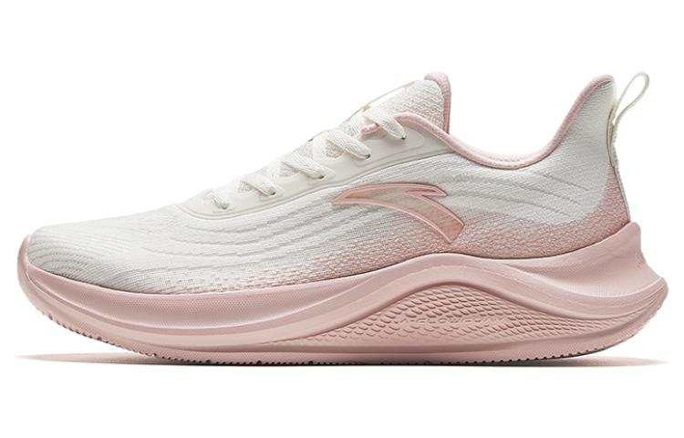 Anta Slip Resistant Abrasion Resistant Low top Casual Running Shoes Women's Ivory White Halo Pink