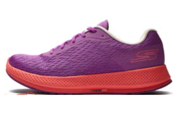Skechers Comfortable Cushioning Slip Resistant Abrasion Resistant Low top Running Shoes Women's Fuchsia
