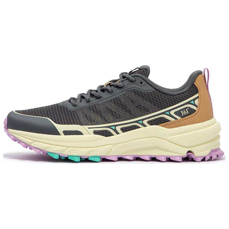 361° Slip Resistant Abrasion Resistant Low top Running Shoes Men's Gray Beige