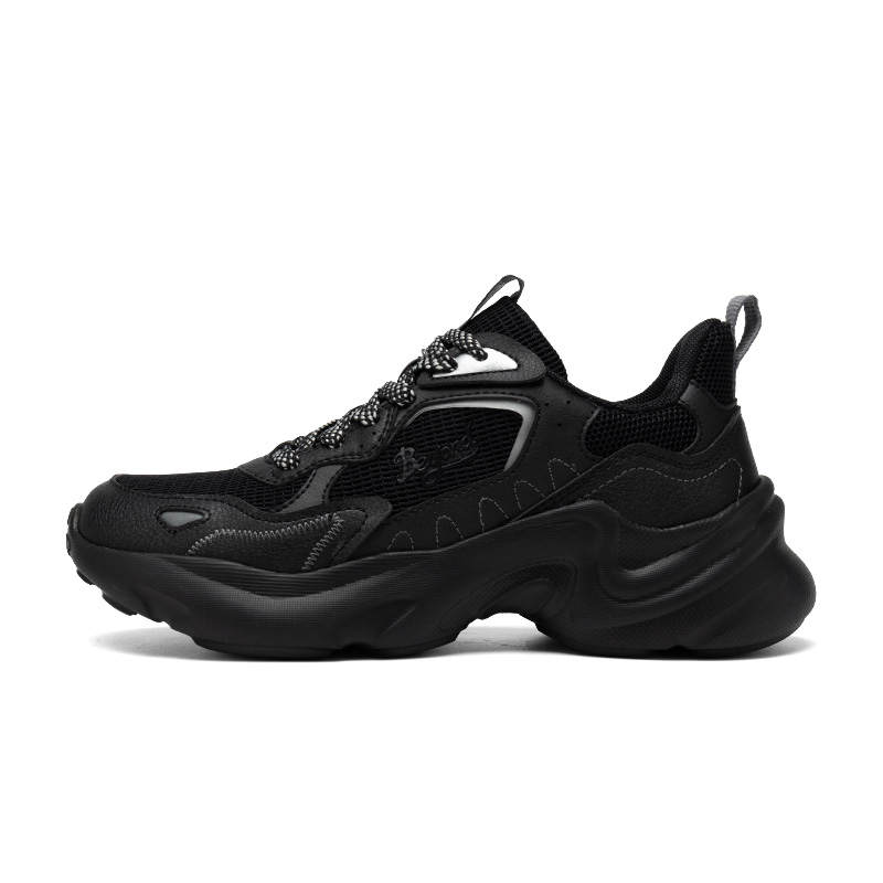 361° Slip Resistant And Breathable Low top Chunky Sneakers Women's Obsidian Black