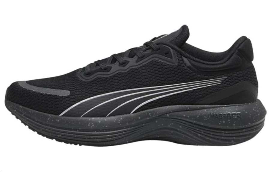 PUMA SCEND PRO Fabric Cushioning Slip Resistant Low top Casual Running Shoes Unisex Black