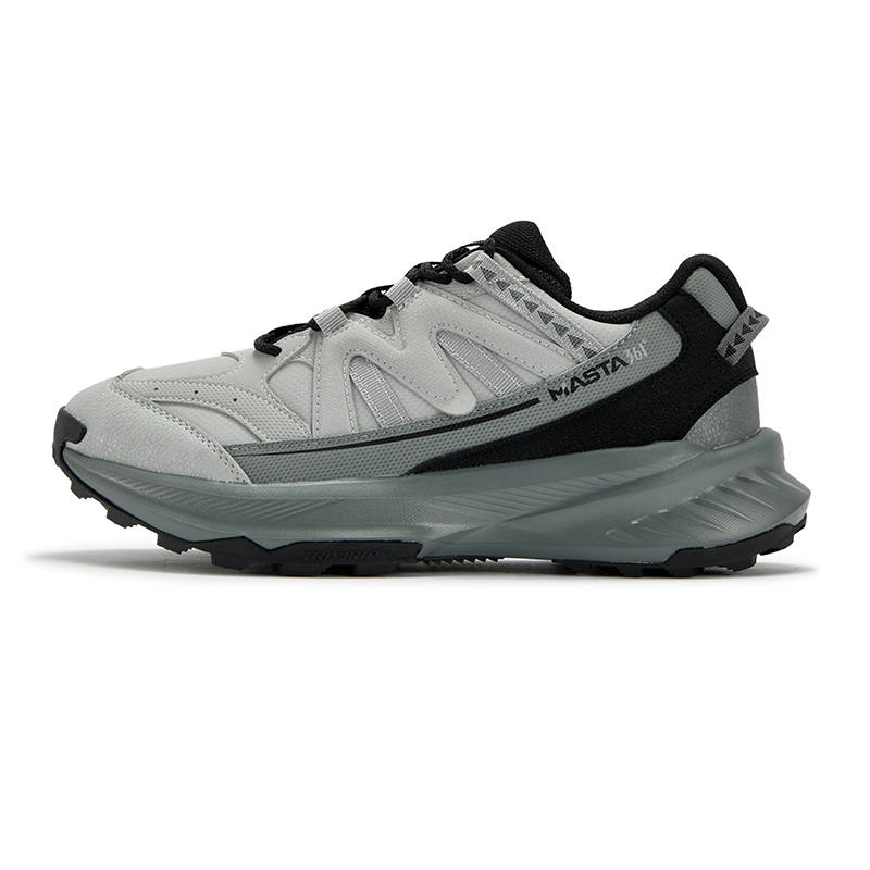 361° Xingshan Athleisure Wear resistant And Lightweight Low top Outdoor Shoes Men's Gray Black