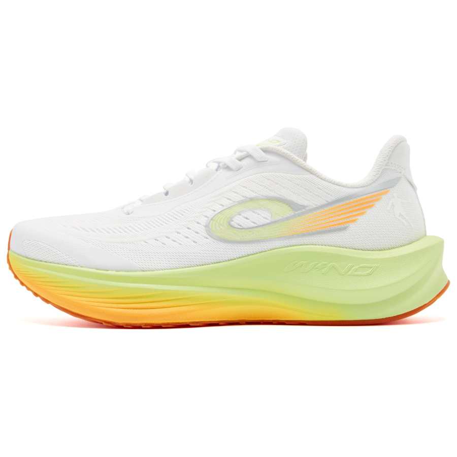QIAODAN Strong Wind 3TR Running Shoes Men's Low Top Jordan White Green Amla