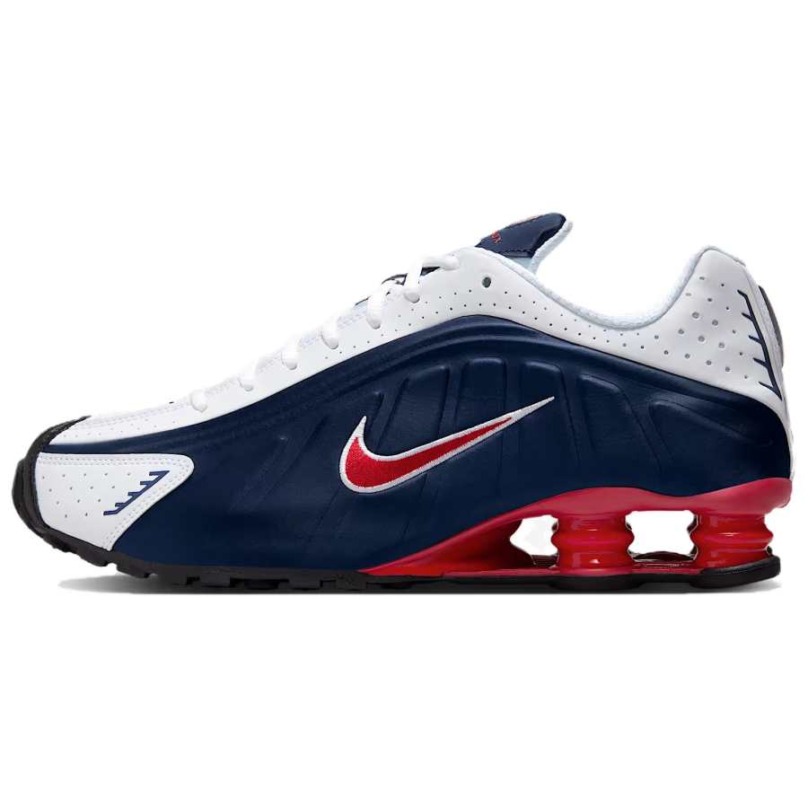 Nike Nike Shox R4 Low top Casual Running Shoes Unisex Blue White