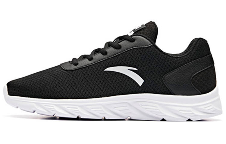 Anta Yun Yi Lightweight Breathable Low top Running Shoes Men's Black White
