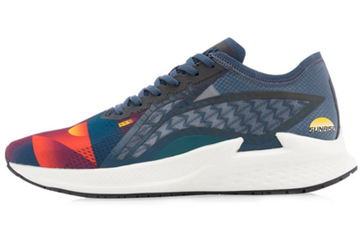 Li-Ning Li Ning Cushioning Support Rebound Low top Running Shoes Men's Deep Duck Aqua Blue