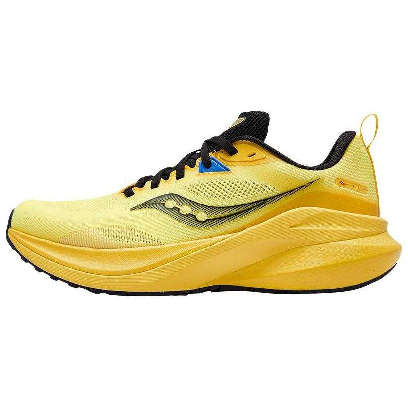 Saucony Abrasion Resistant Breathable Abrasion Resistant Breathable Low top Training Running Shoes Unisex Yellow Black
