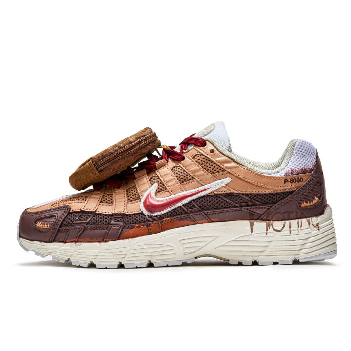 Nike Nike P 6000 Cushioning Slip Resistant Abrasion Resistant Low top Running Shoes Unisex Brown
