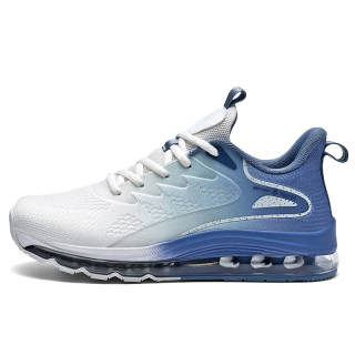 BIANSULONG Running Shoes Men's Low Top White Blue