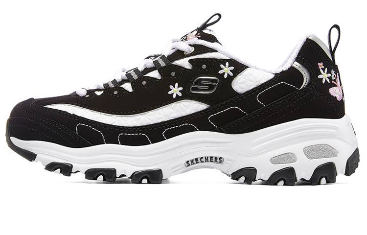 Skechers D'Lites 1.0 D'Lites Fabric Low top Chunky Sneakers Women's White Black