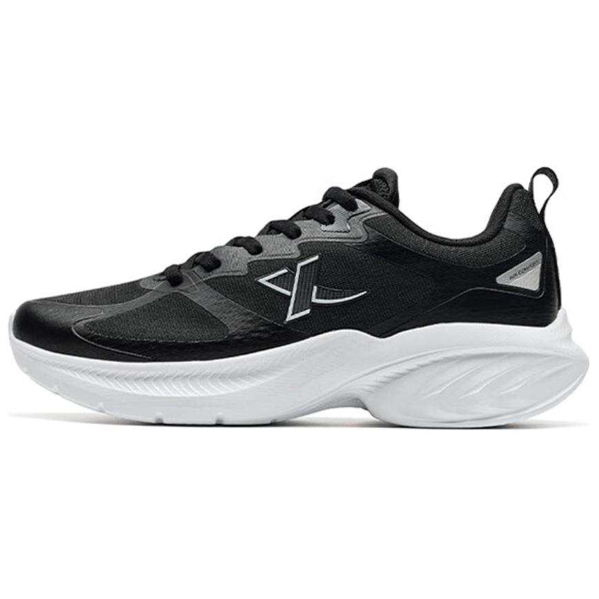 XTEP Comfortable And Trendy Slip Resistant Abrasion Resistant Low top Running Shoes Men's Black White