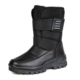 YIJIABAO Thermal Waterproof Abrasion Resistant Crew Outdoor Boots Men's Black
