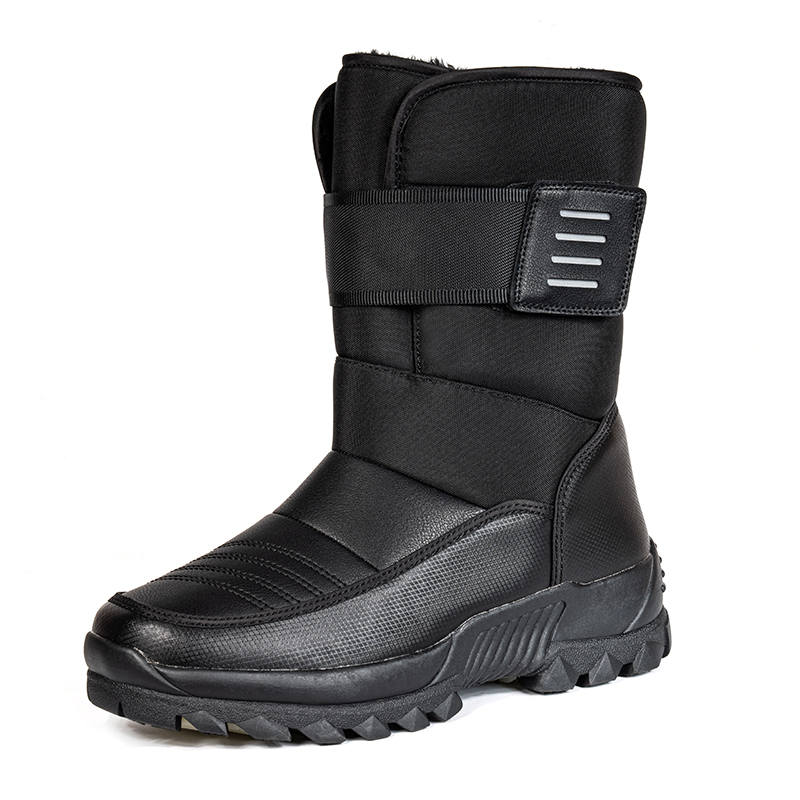 YIJIABAO Thermal Waterproof Abrasion Resistant Crew Outdoor Boots Men's Black