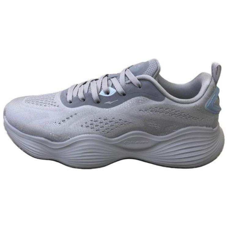 Erke Slip Resistant Abrasion Resistant Low top Casual Running Shoes Men's Gray Blue