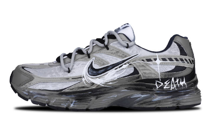 Nike Nike Initiator Fabric Cushioning Low top Running Shoes Men's Black Gray