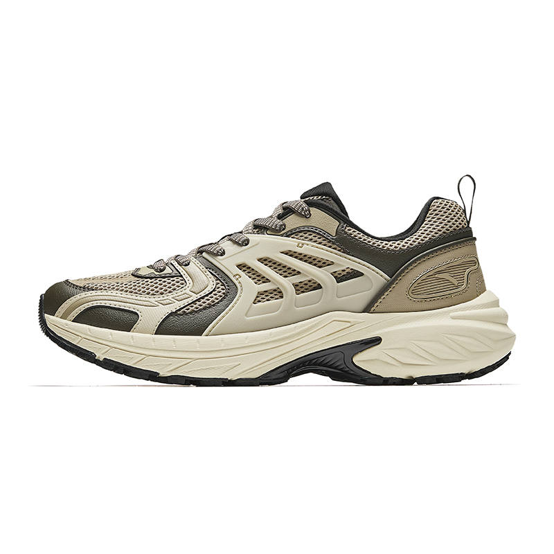 Anta Lightweight Low top Casual Running Shoes Men's Beige Brown