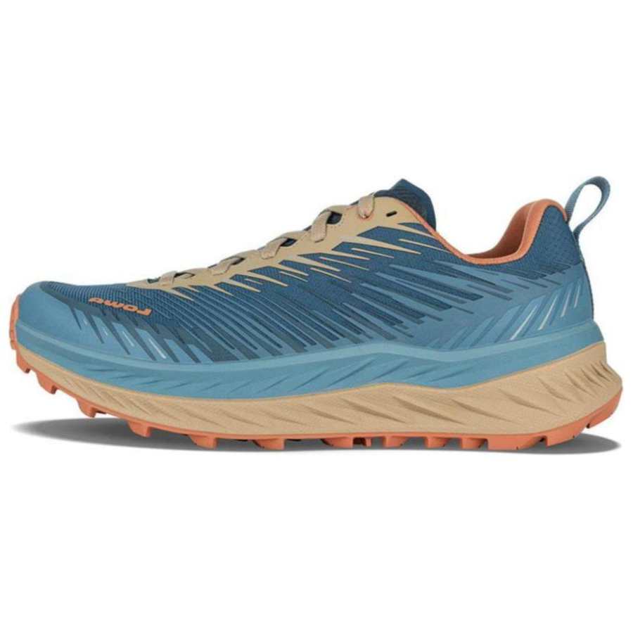 Lowa Fortux Comfortable Cushioning Slip Resistant Abrasion Resistant Low top Running Shoes Men's Blue Brown