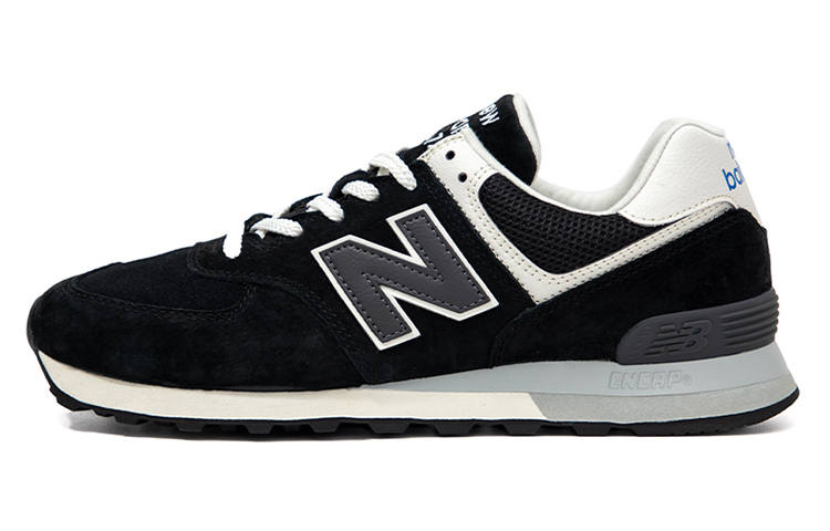 New Balance New Balance NB 574 Vintage Cushioning Abrasion Resistant Breathable Low top Casual Running Shoes Unisex Black