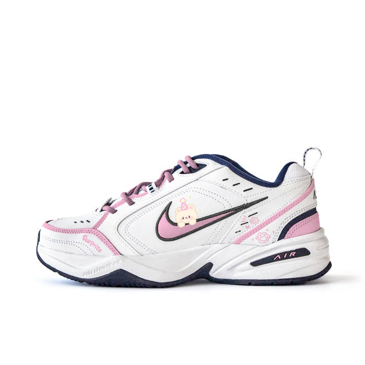 Nike Nike Air Monarch 4 Slip Resistant Abrasion Resistant Low top Chunky Sneakers Unisex Pink